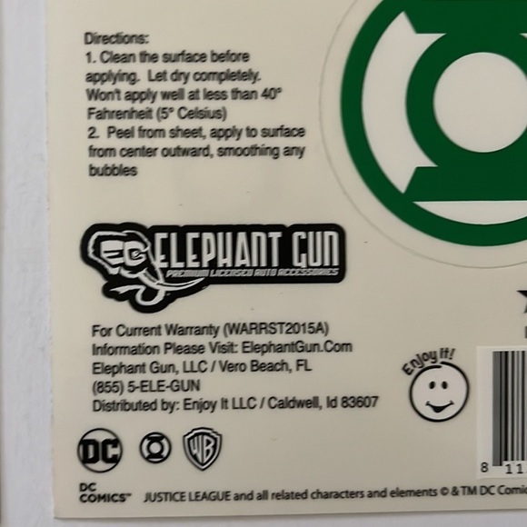 Justice League Car Decal Green Lantern Logo 3.5” and 2” DC Comic USA Stickers - Picture 4 of 4